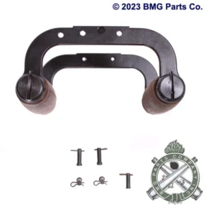 M2HB Back Plate Grip and Frame Assembly, with Red Grips.