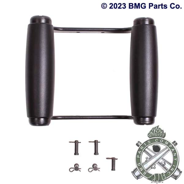M2HB Backplate grip and frame set, black.